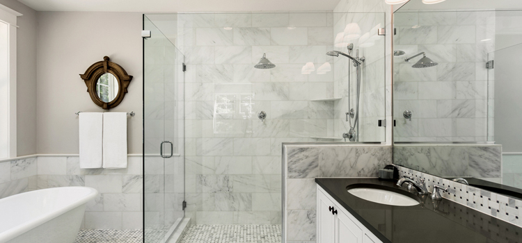 bathroom shower door installation in East Pasadena