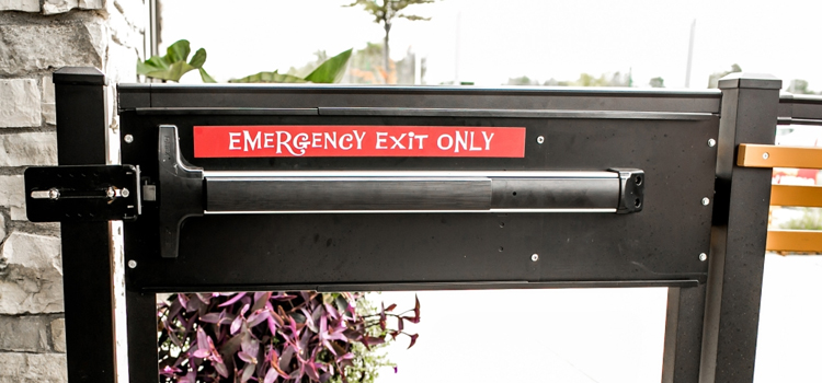 emergency push bar installation in East Pasadena